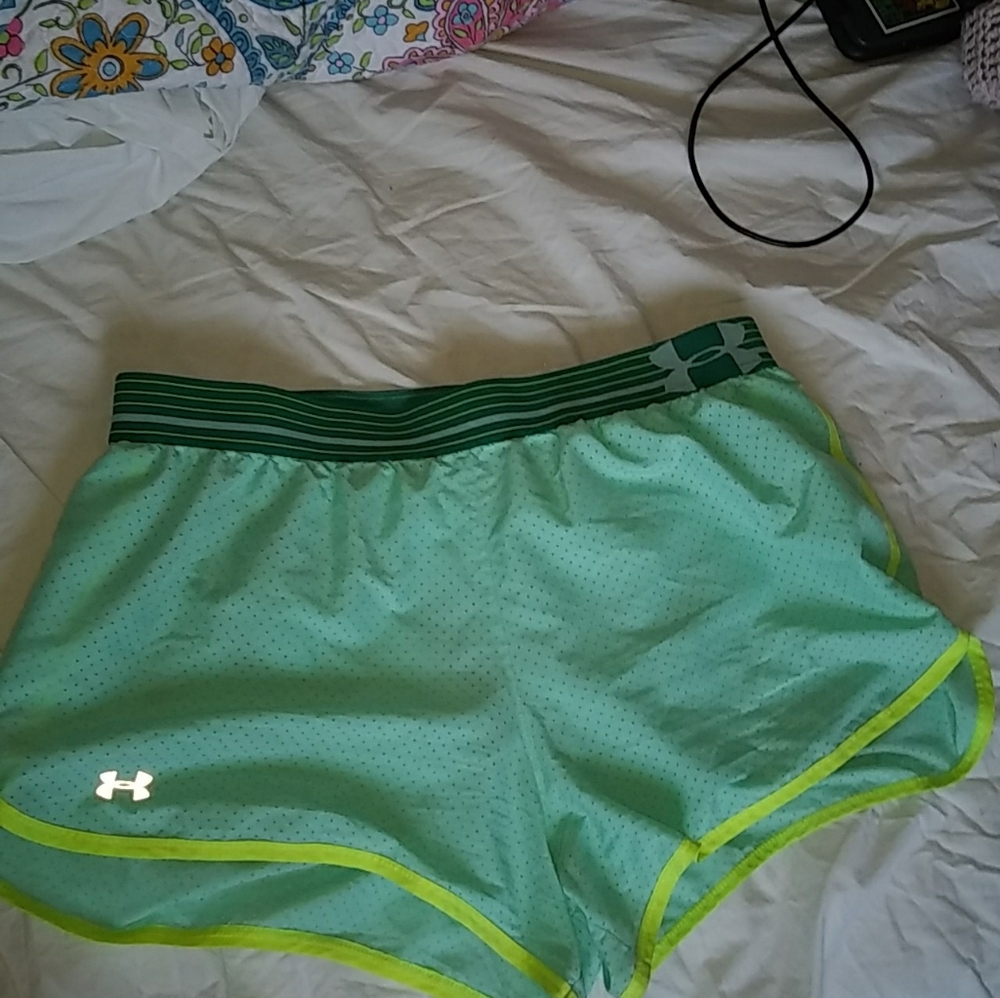 Green under Armour shorts